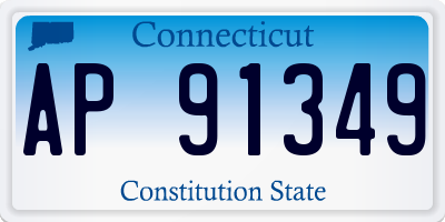 CT license plate AP91349
