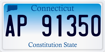 CT license plate AP91350