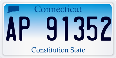 CT license plate AP91352