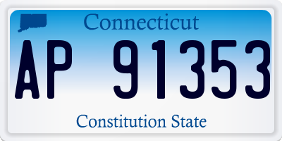 CT license plate AP91353