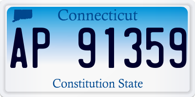 CT license plate AP91359