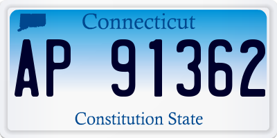 CT license plate AP91362
