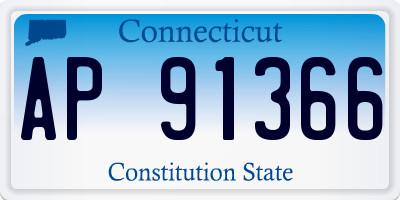 CT license plate AP91366