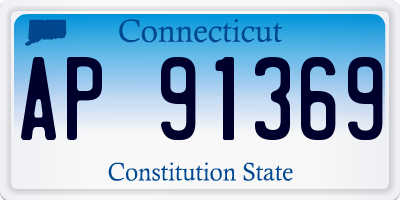CT license plate AP91369