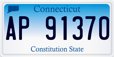 CT license plate AP91370