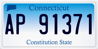 CT license plate AP91371