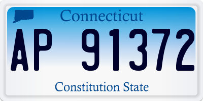 CT license plate AP91372