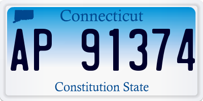 CT license plate AP91374