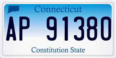 CT license plate AP91380