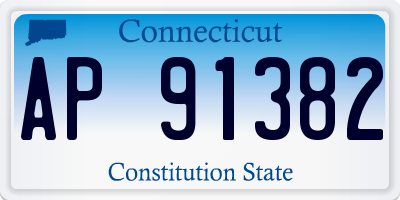 CT license plate AP91382