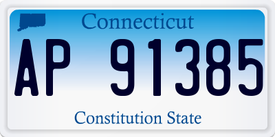 CT license plate AP91385