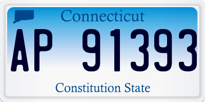 CT license plate AP91393
