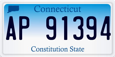 CT license plate AP91394