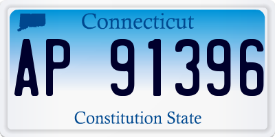 CT license plate AP91396