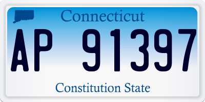 CT license plate AP91397