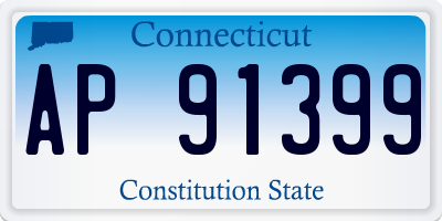 CT license plate AP91399