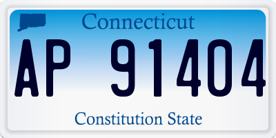 CT license plate AP91404