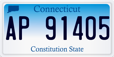 CT license plate AP91405