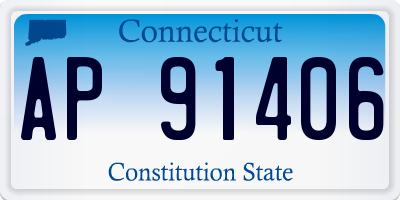 CT license plate AP91406
