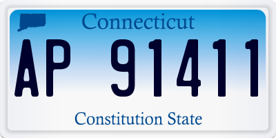 CT license plate AP91411