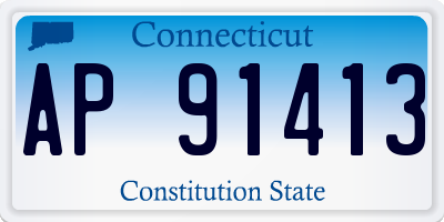 CT license plate AP91413