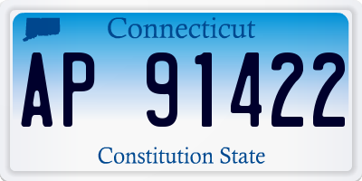 CT license plate AP91422