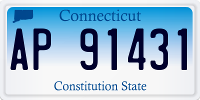 CT license plate AP91431