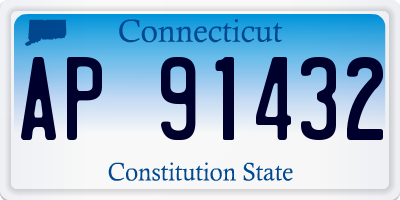 CT license plate AP91432