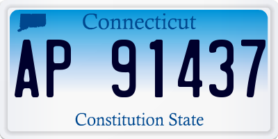 CT license plate AP91437