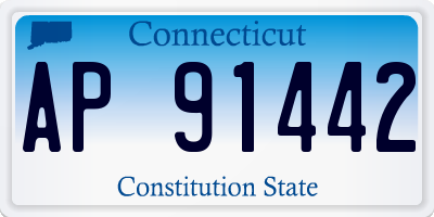 CT license plate AP91442