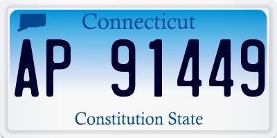 CT license plate AP91449