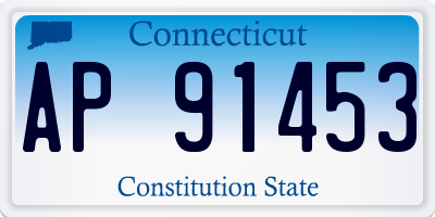 CT license plate AP91453