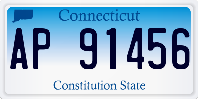 CT license plate AP91456