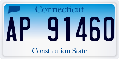CT license plate AP91460