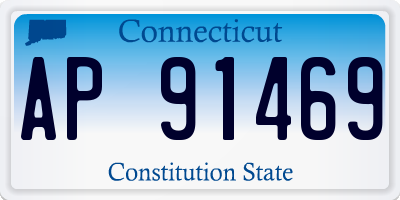 CT license plate AP91469