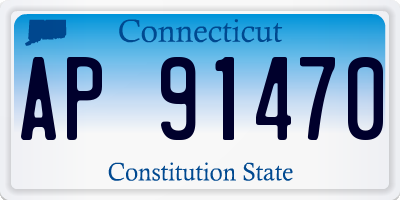CT license plate AP91470