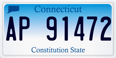 CT license plate AP91472