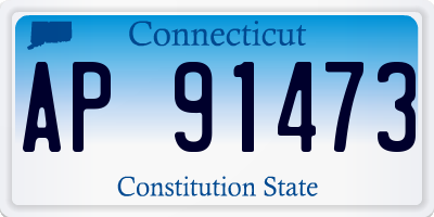 CT license plate AP91473
