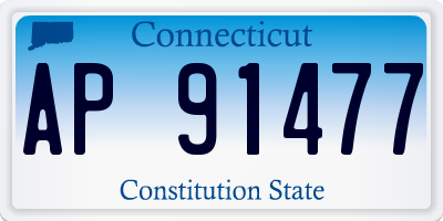 CT license plate AP91477
