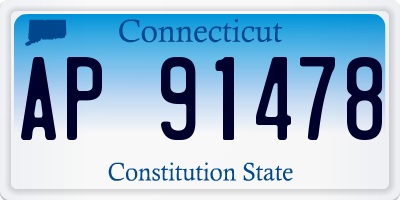 CT license plate AP91478