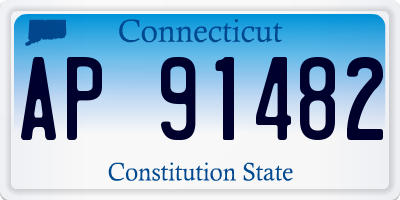 CT license plate AP91482