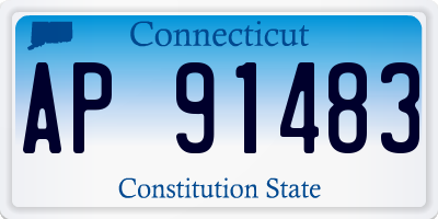 CT license plate AP91483