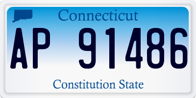 CT license plate AP91486