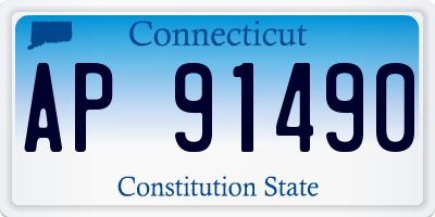 CT license plate AP91490