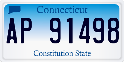 CT license plate AP91498