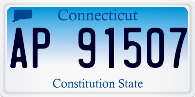 CT license plate AP91507