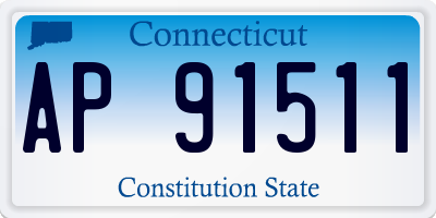 CT license plate AP91511
