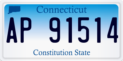 CT license plate AP91514