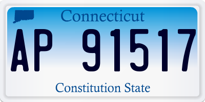 CT license plate AP91517