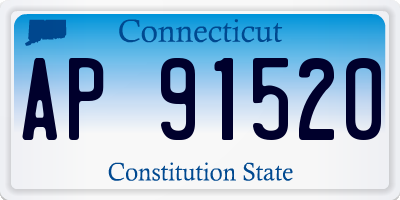 CT license plate AP91520
